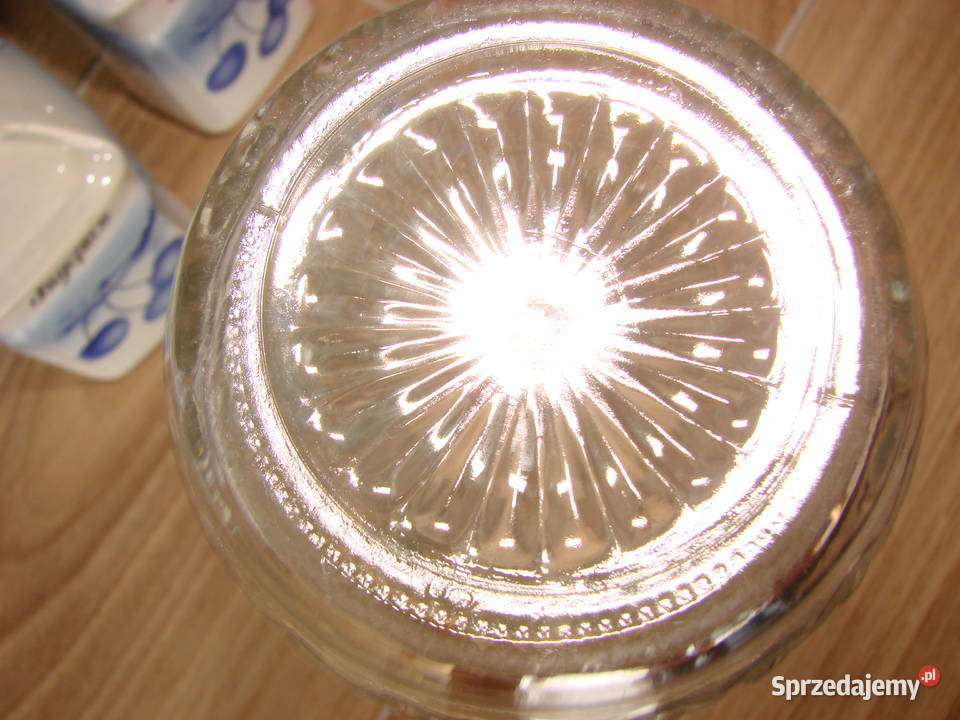 szklany dzbanek PRL pomorskie Pruszcz Gdański