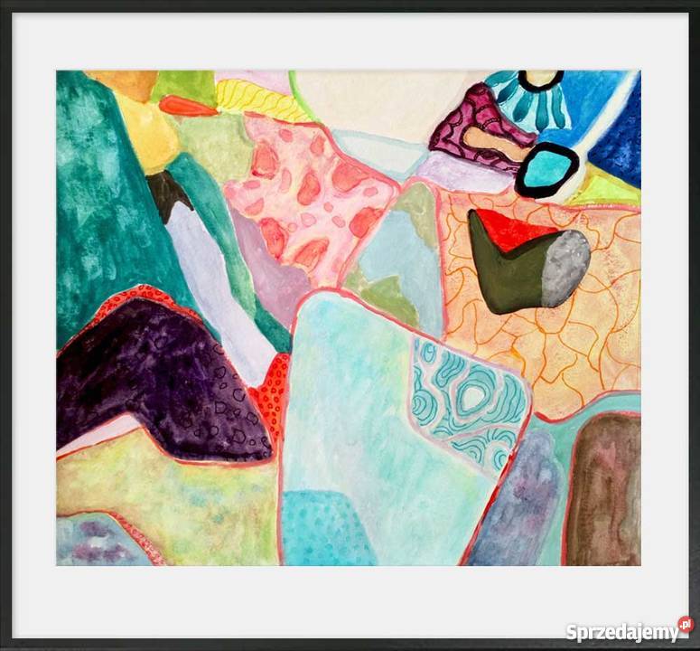 obraz akwarelowy abstrakcyjny abstrakcja 206