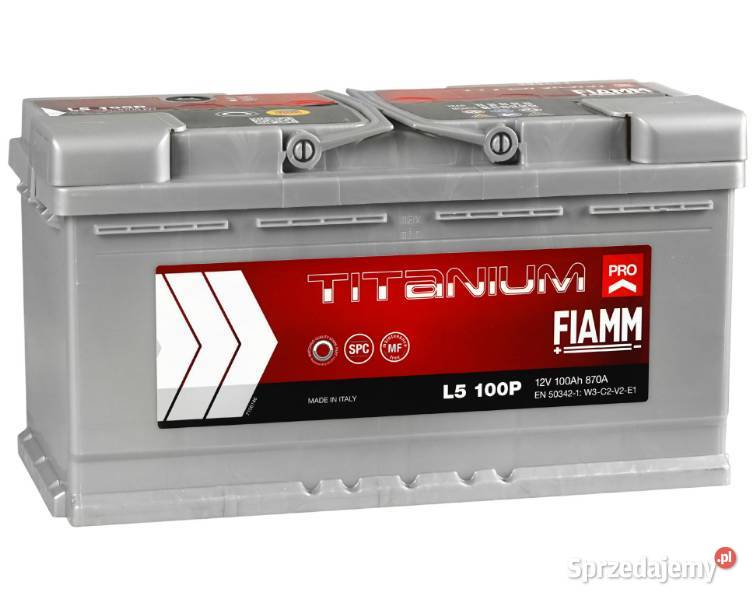 Akumulator 12V 100Ah 870A FIAMM TITANIUM PRO P osobowe pomorskie Kościerzyna