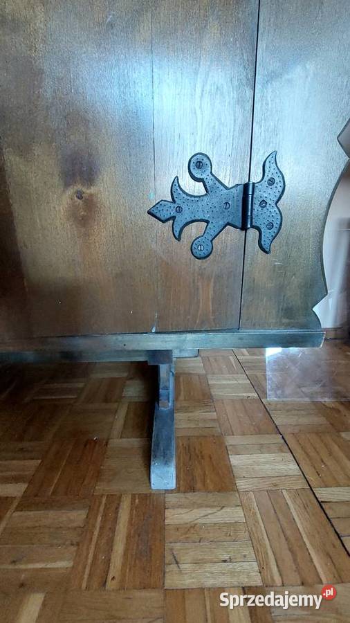 artystyczne meble Cepelia tzw siwaki artystyczna