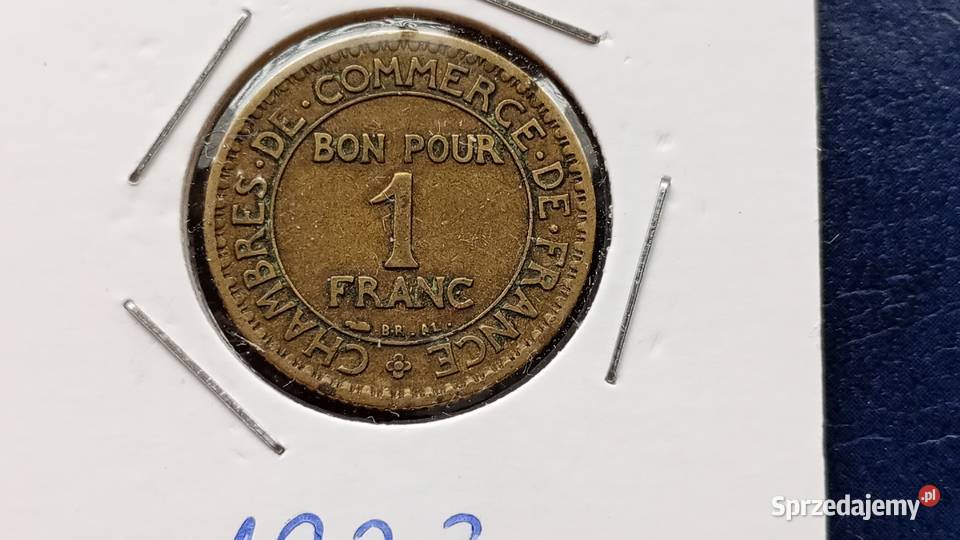 Stare monety 1 frank 1923 Francja Lesko sprzedam