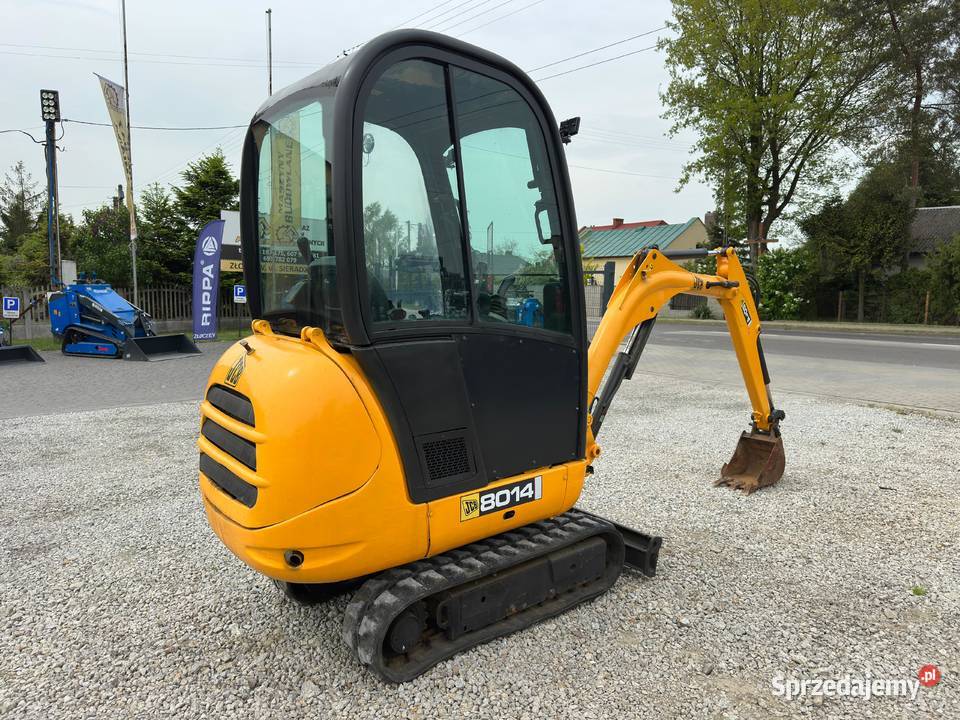 JCB 8014 Mini koparka z 2007 roku Waga 1500 Rok produkcji 2007 łódzkie Złoczew
