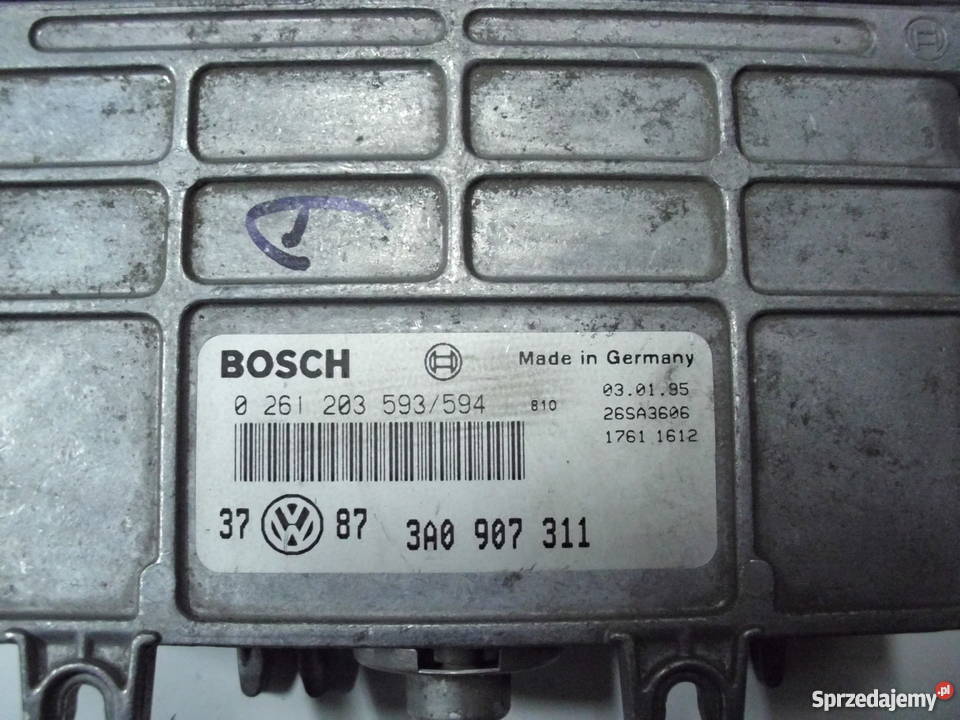 komputer silnika 0261203593594 3A0907311 VW GOLF Lubin