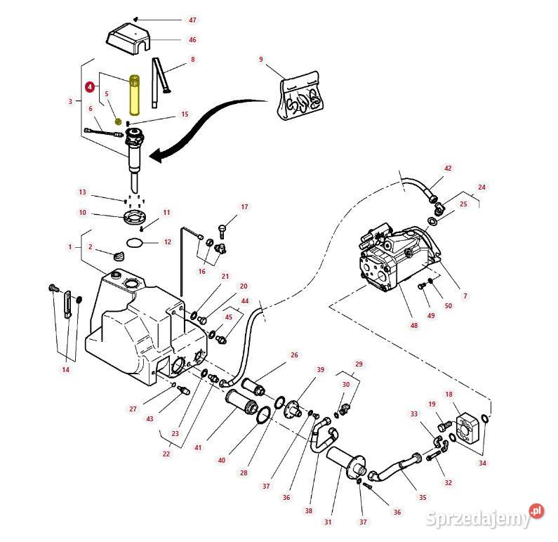 Filtr hydrauliki z odpowietrznikiem Fendt MF Białystok sprzedam
