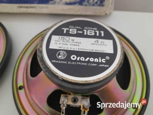 Nowe Głośniki z epoki ORASONIC TS1611 16 Polonez Koszalin