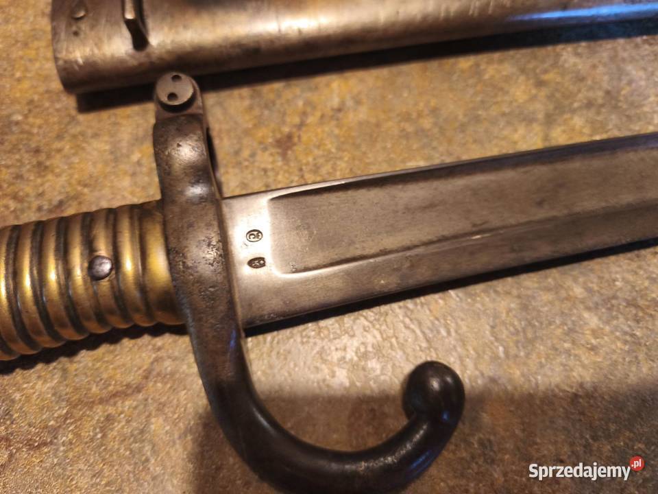 Bagnet bagnet CHASSEPOT M1866 MUTZIG kwiecień śląskie Cieszyn