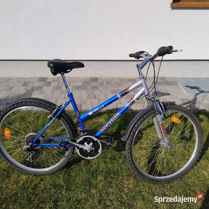 Sprawny niebieski Rower koła 26 x 2125 Mosty