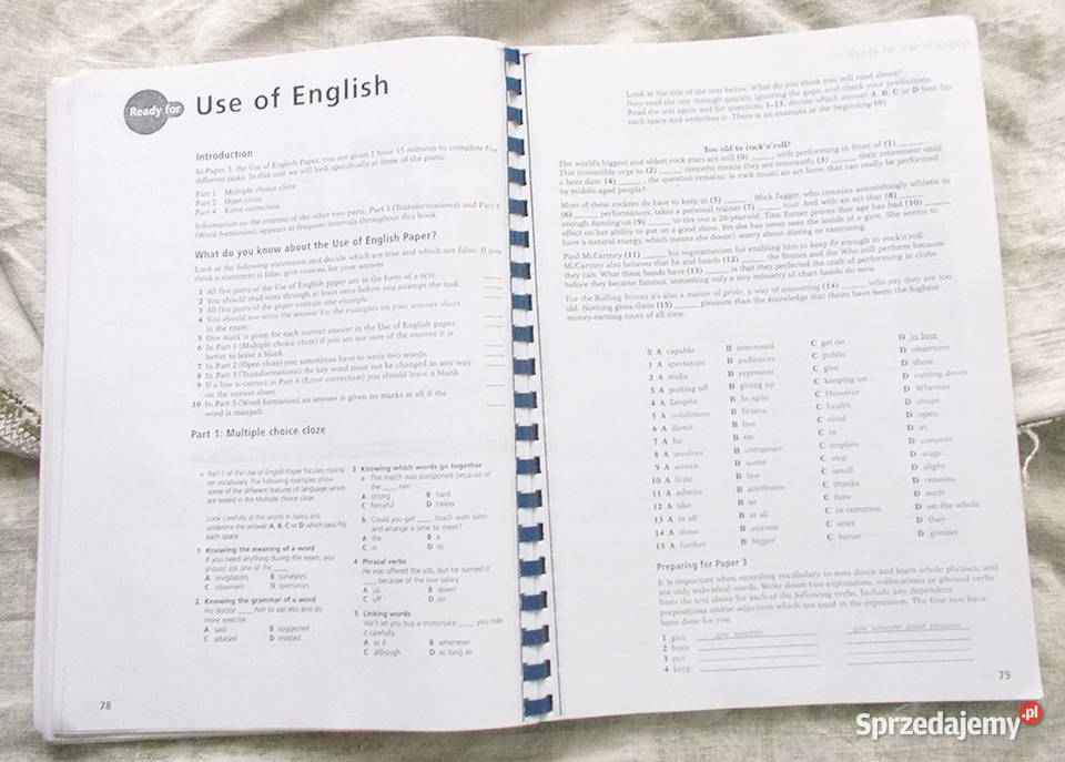 język angielski ćwiczenia FCE angielski skrypty Artykuły szkolne Szczecin