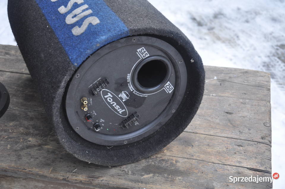 Subwoofer Tuba Tonsil SAS 250 Dwucewkowy Bass Głośniki sprzedam
