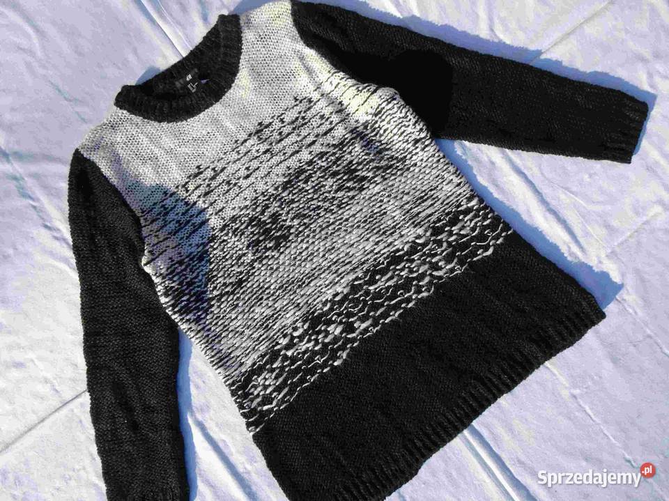 HM Ciepły Sweter NOWY r36 S wełna 20 metka
