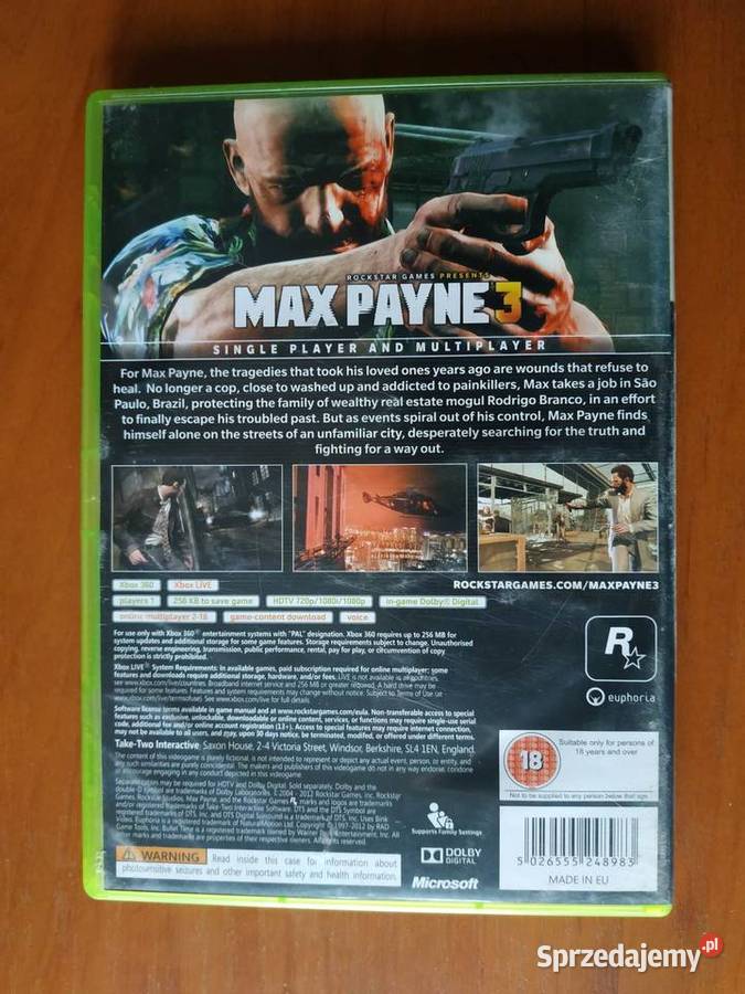 Gra na Xbox 360 Paine 3 Czytaj opis wielkopolskie Kalisz sprzedam