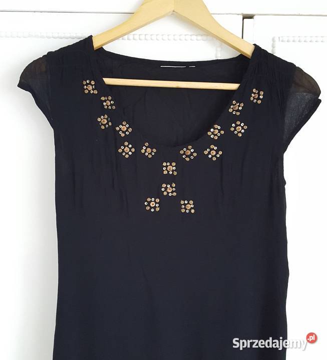 Sukienka vintage 38 M prosta lata 90te krepa Rozmiar 38(M) zachodniopomorskie Szczecin sprzedam