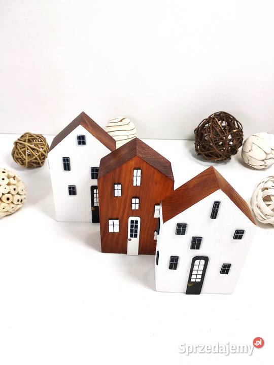 Drewniane dekoracyjne kamieniczki Wrocław