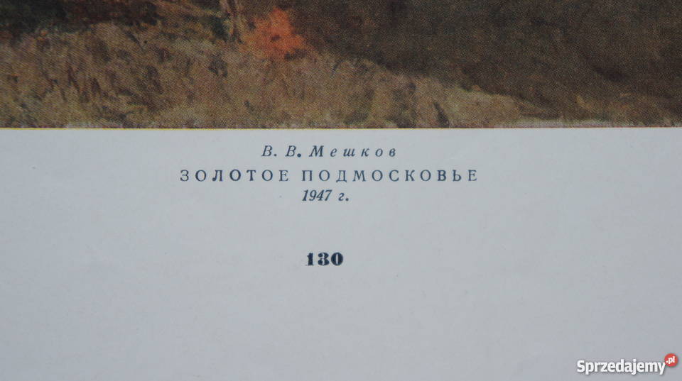 Reprodukcja Wasilij Mieszkow Złote przedmieścia Szczecin
