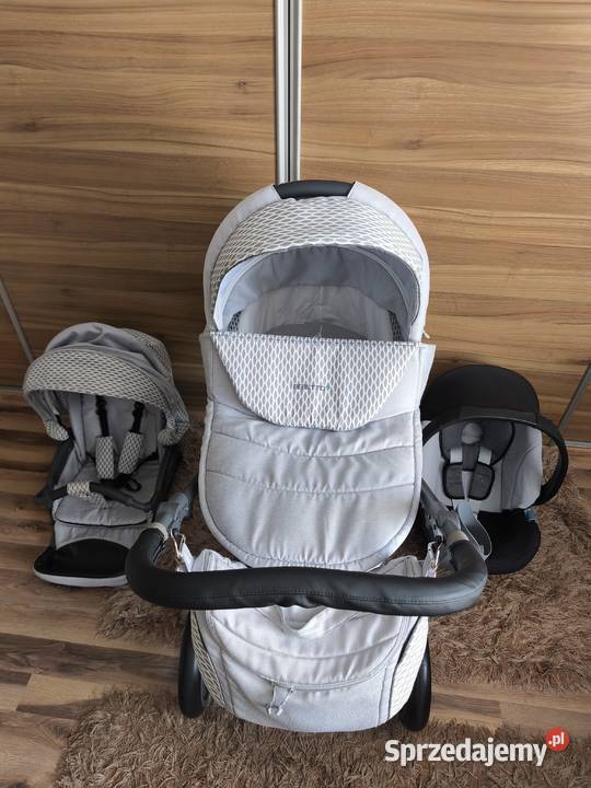 Wózek Bebetto Holland 3w1 nosidełko Cybex Aton 5 Boratyn