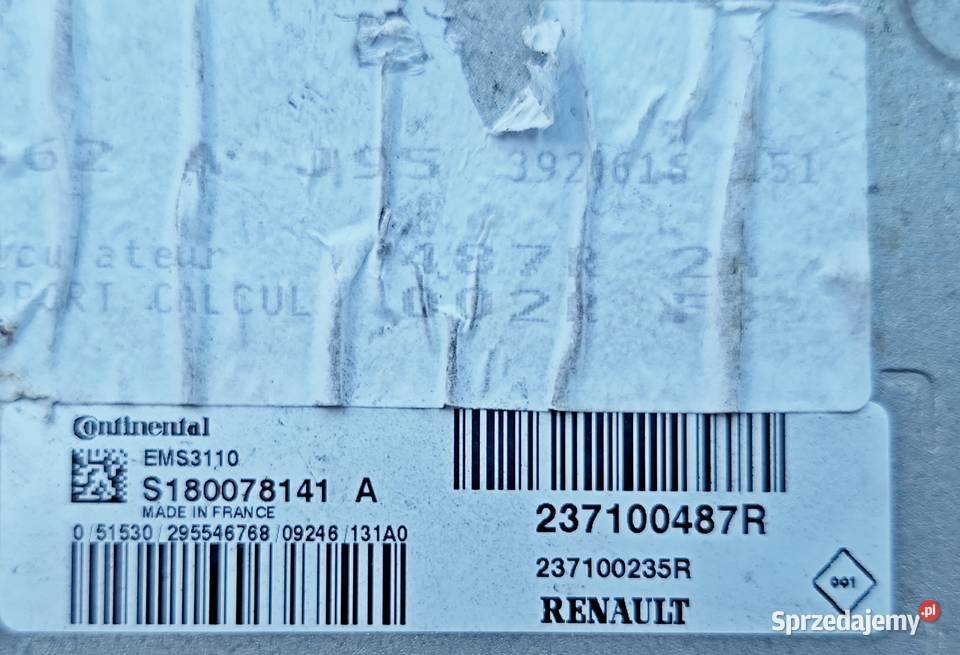 RENAULT SCENIC III STEROWNIK S180078141A Radom