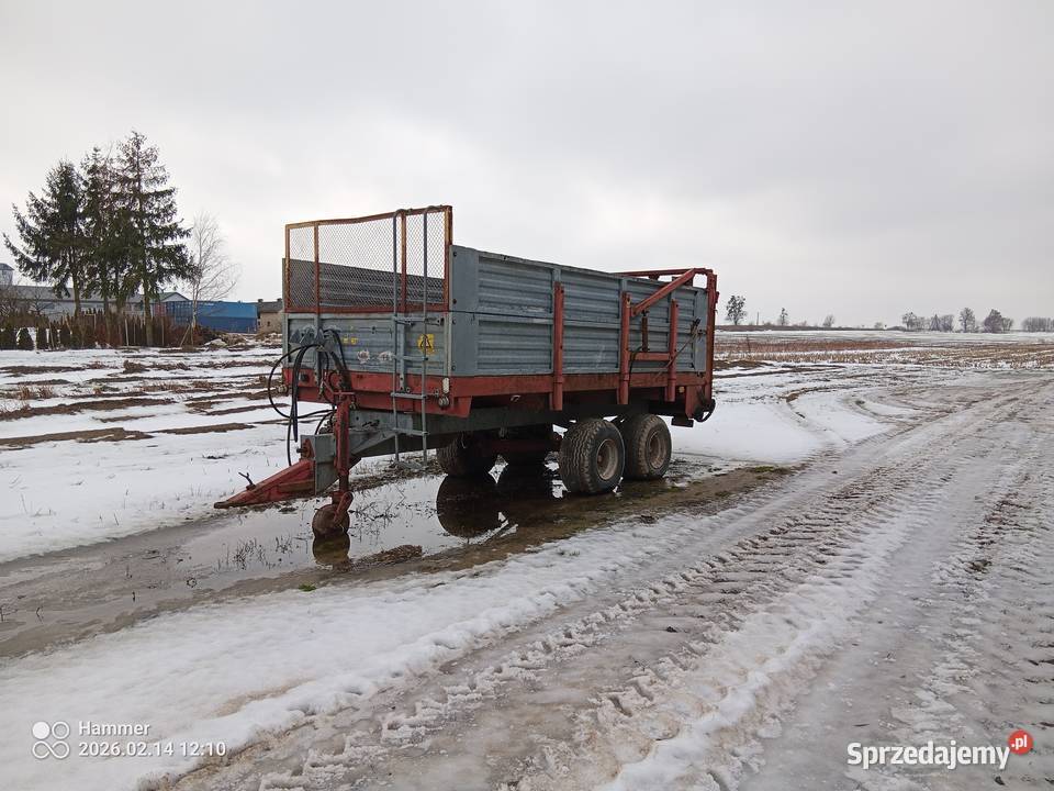 Rozrzutnik Obornika Cynkomet 8 Ton Tandem Rozrzutniki obornika Kurów