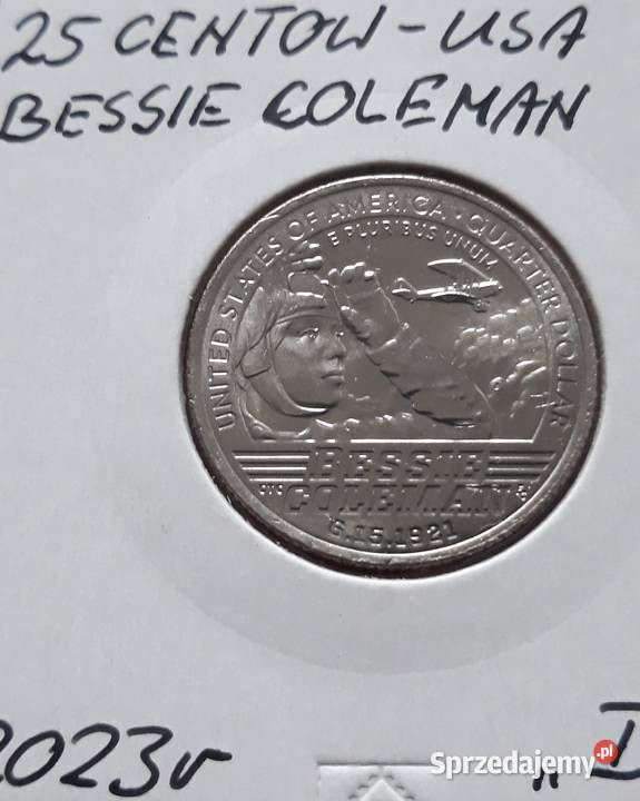 25 Centów USABessie Coleman 2023 r men Dmennicze Konin