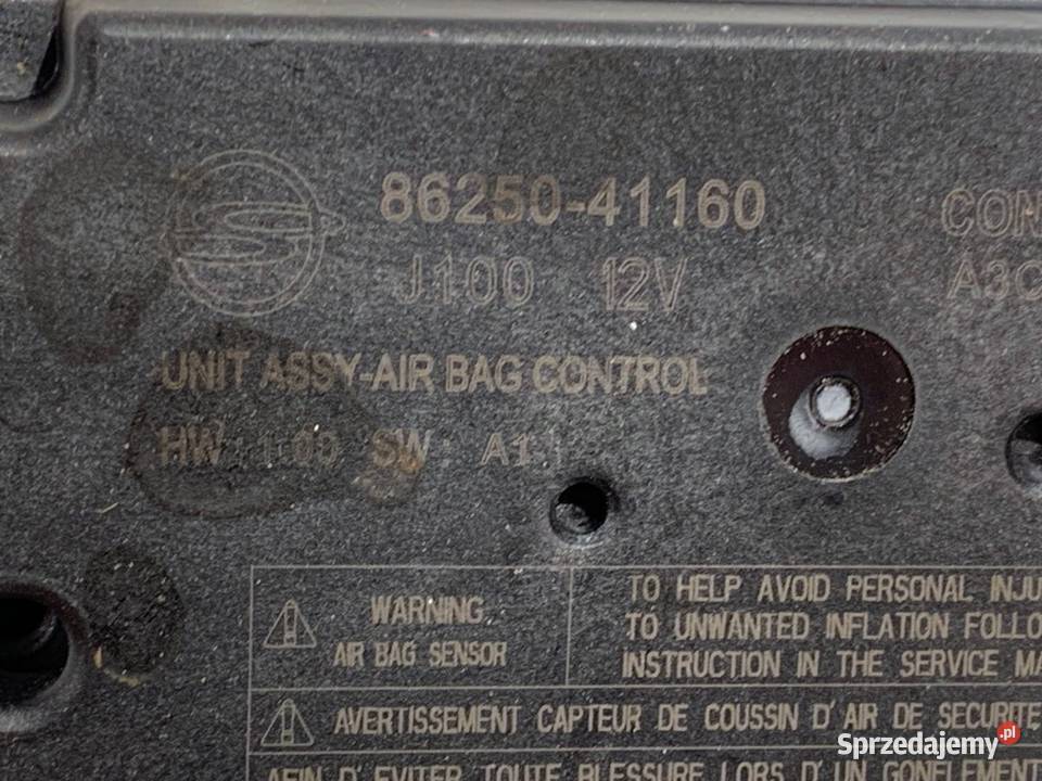 SENSOR AIRBAG SSANGYONG TORRES 8625041160 osobowe podkarpackie