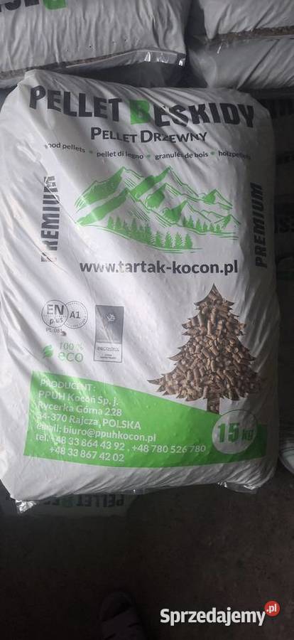 Pelet 10 worków 15 premium beskidy sprzedam