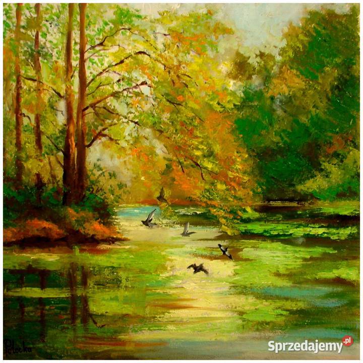 Urokliwy zakątek obraz olejny 4040 dostępny sprzedam