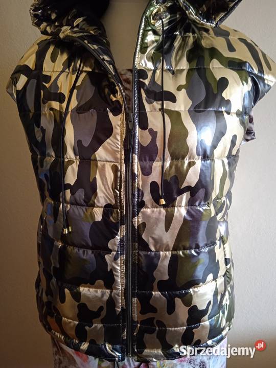 Kamizelka pikowana złote moro XL czarny Starachowice