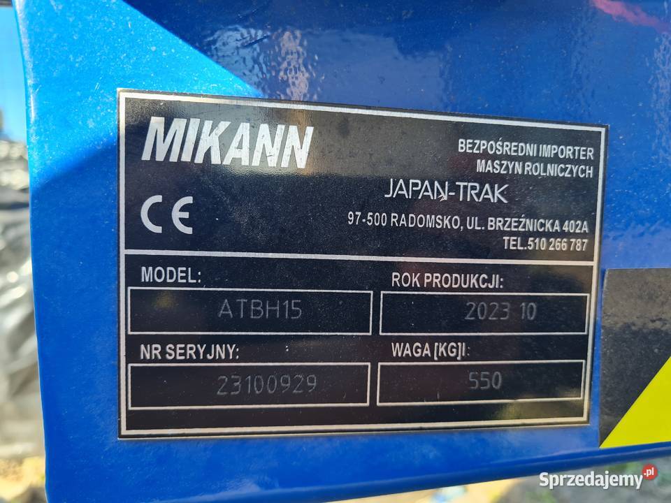 Koparka krocząca Mikann ATBH15 15 obrót 360 3 nie