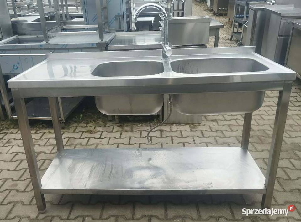 Zlew 2 Komorowy z Półką 1416085 S 1739O Nowe Skalmierzyce