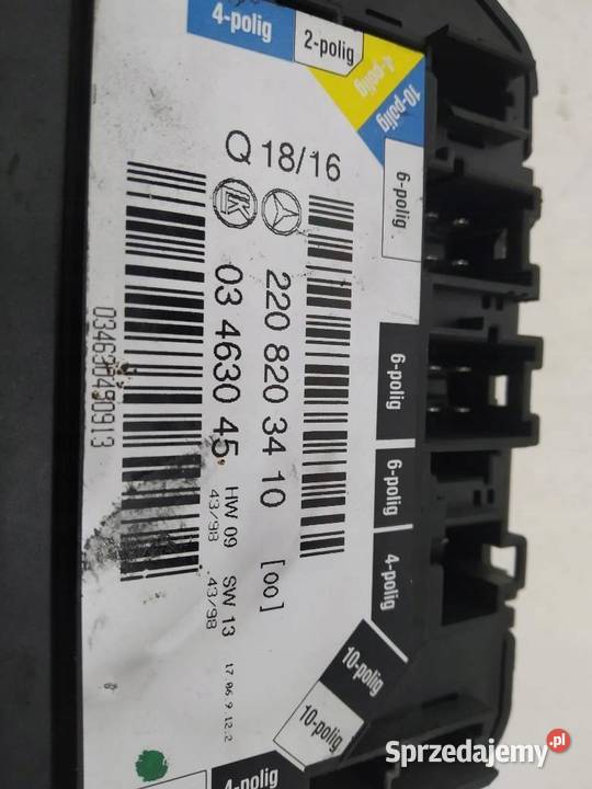 PRZEŁĄCZNIK FOTELA 2208203410 Mercedes S W220 sprzedam