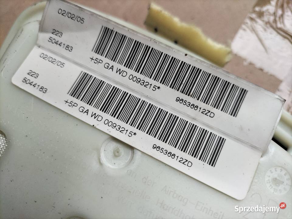 CITROEN C4 PRAWA PODUSZKA FOTELA PRZÓD AIRBAG poduszki powietrzne Kamień-Kolonia