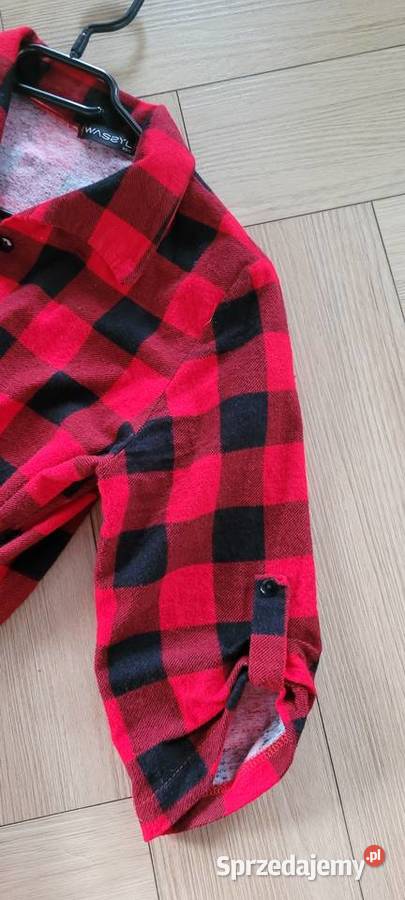 Piekna sukienka koszulowa flanelowa SM Pakuten Siedlce