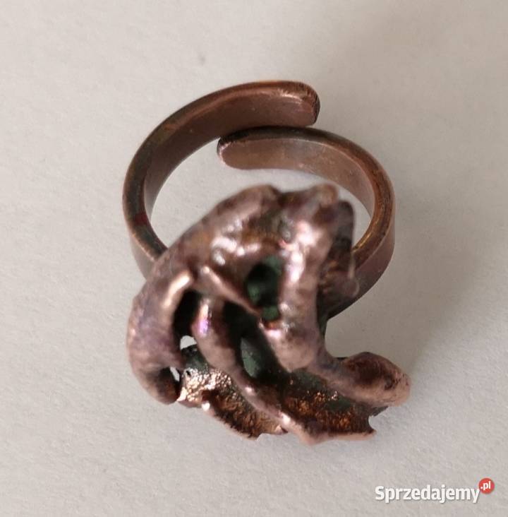 Unikatowy pierścionek z miedzi Jarmark Katowice