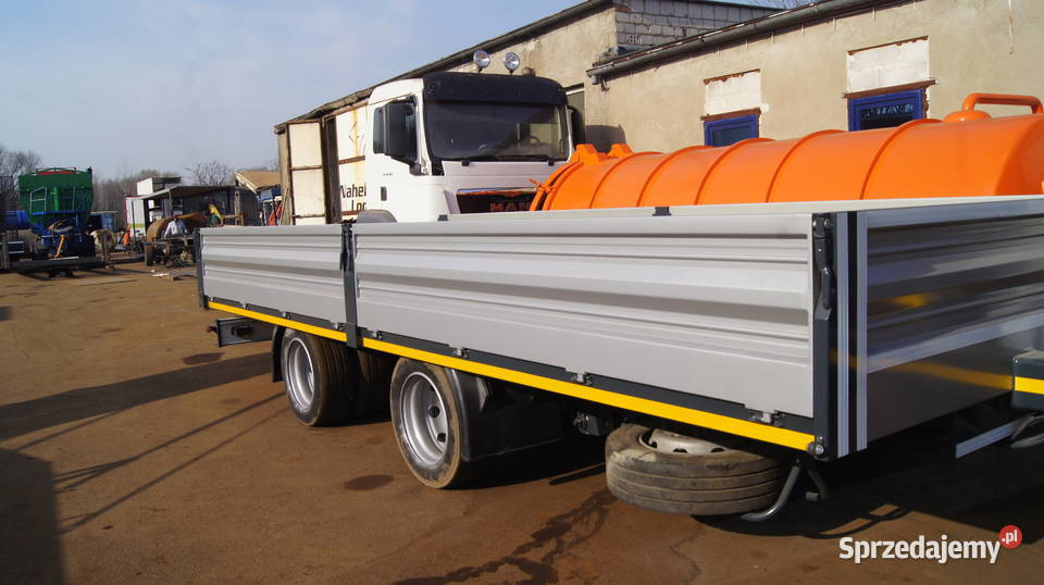 przyczepa towarowa najazdy na sprężynach burty niskopodłogowe Kąty Wrocławskie