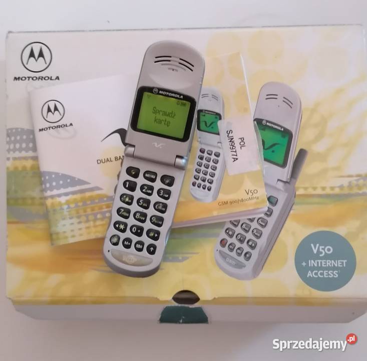 Motorola V50 komplet w pudełku.