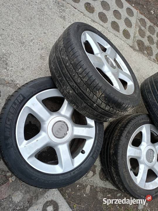 Sprzedam alufelgi 5x112 r17 et 45 opony letnie Średnica 17" małopolskie Grybów