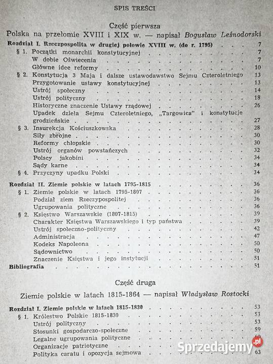 Historia ustroju Polski 17641939 Andrzej Pozostałe lubelskie Chełm sprzedam