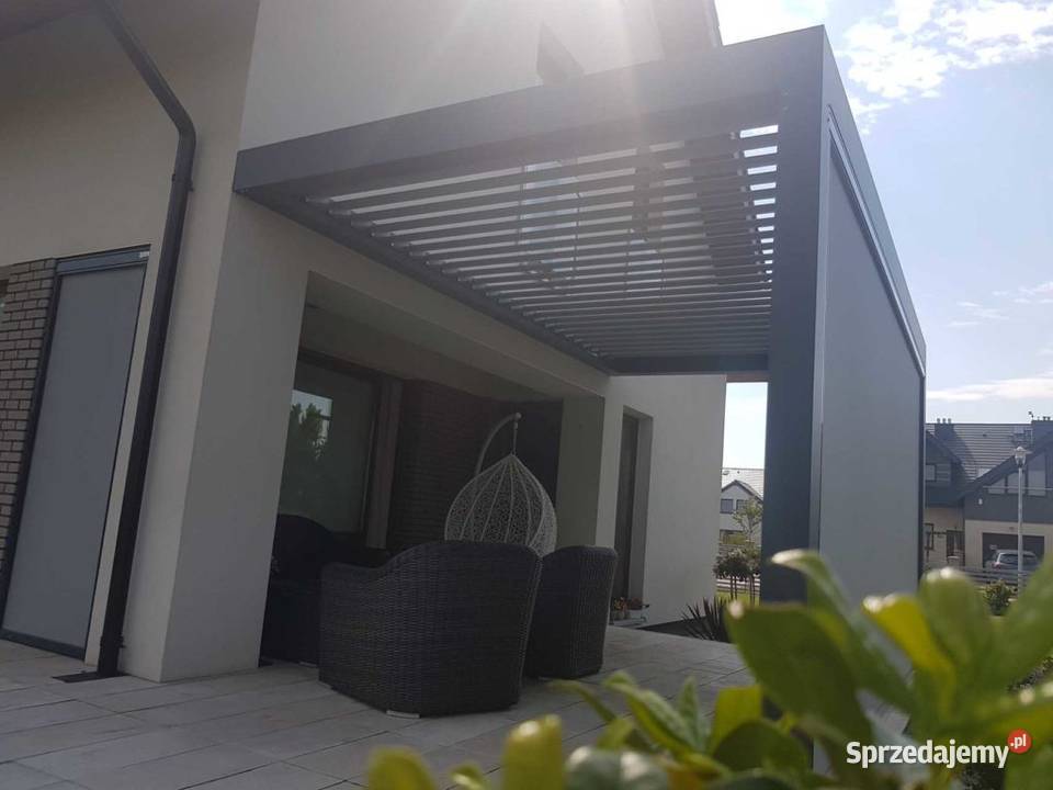 Pergola aluminiowa bioklimatyczna Architektura ogrodowa Ogród Żukowo