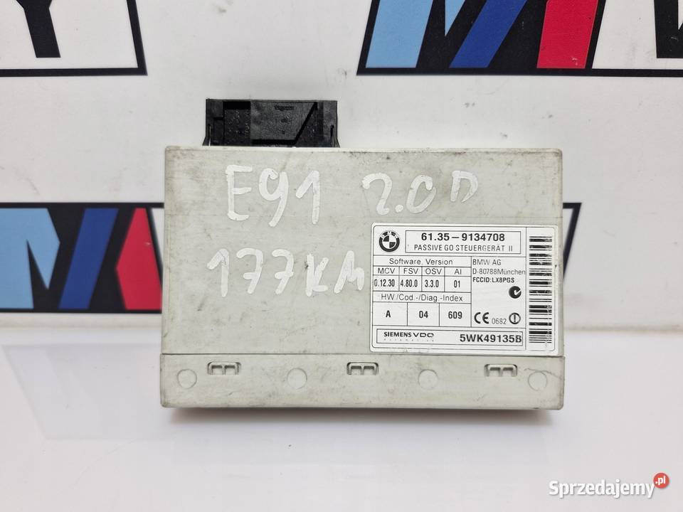 BMW E90 E91 MODUŁ STEROWNIK PASSIVE GO 9134708