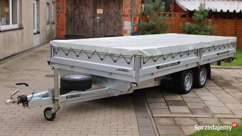 Przyczepa laweta platforma burtowa Głowacz 2024 Pogorzela