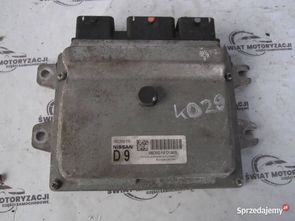 NISSAN QASHQAI 16 komputer sterownik silnika sprzedam