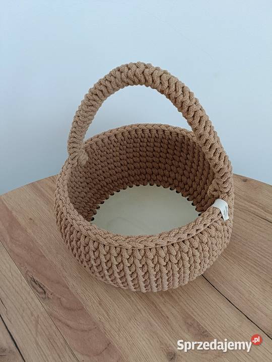 Koszyk wielkanocny ze sznurka szydełkowy Rzeszów sprzedam