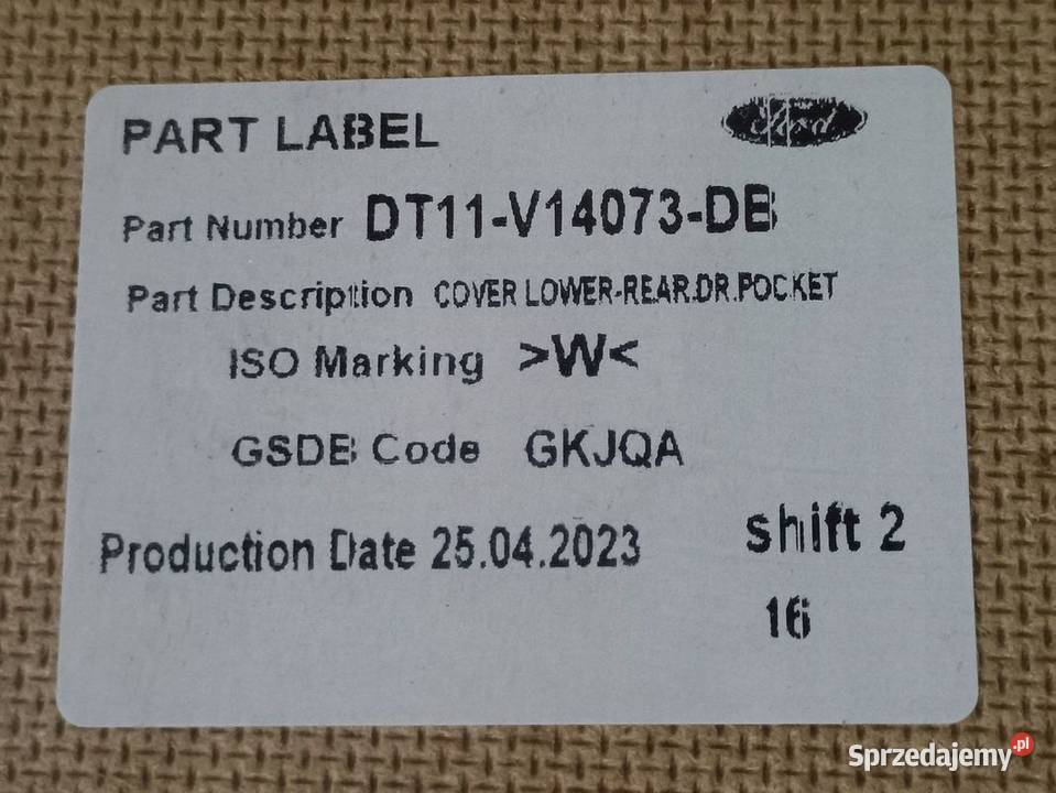FORD TOURNEO CONNECT MK1 16 OSŁONA PANEL DRZWI Drzwi Pleszew