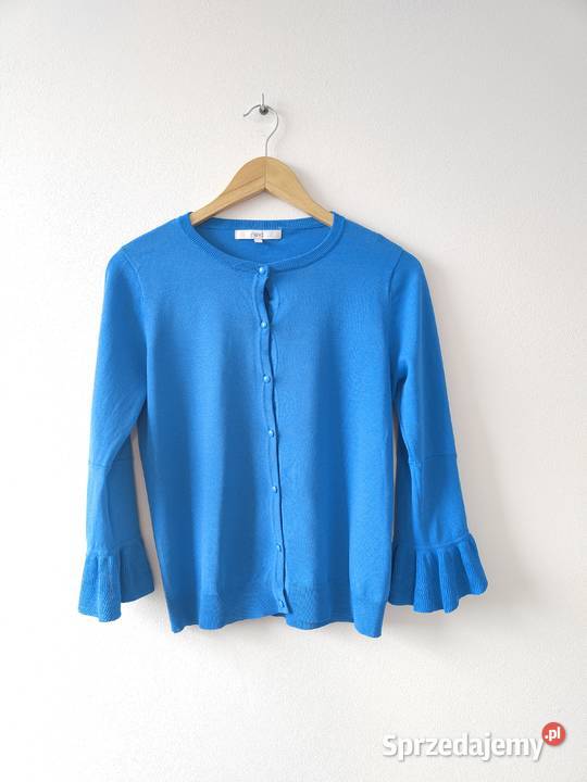 Niebieski sweter Vintage Kardigan 36 38 Rozmiar 36(S) Jasło