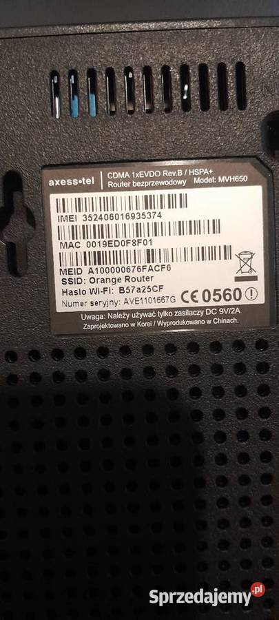 Router Axesstel Orange MV610V Dobiegniew