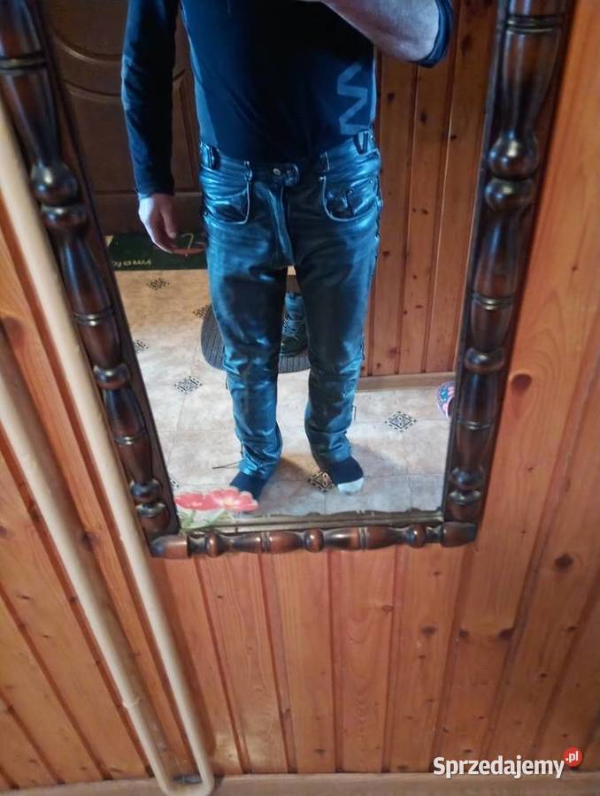 Spodnie skórzane na motor Zawadzkie