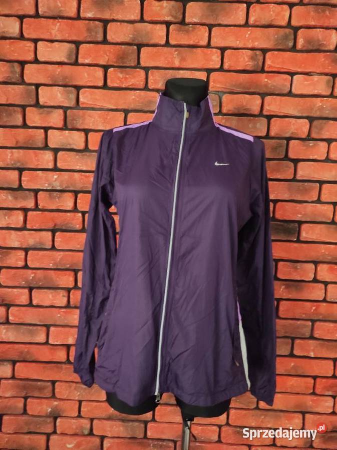 fioletowa wiatrowa cienka kurtka NIKE L typowo Rozmiar 40(L) Białka
