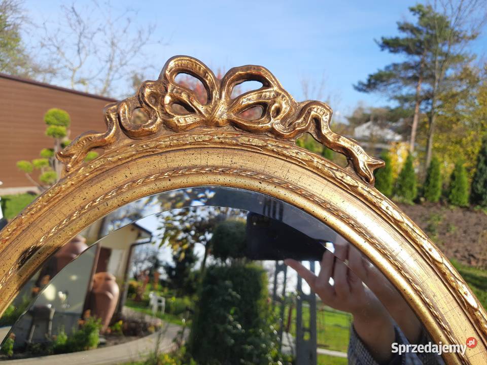 owalne lustro z kokardką Made in Belgium Mielnica Duża
