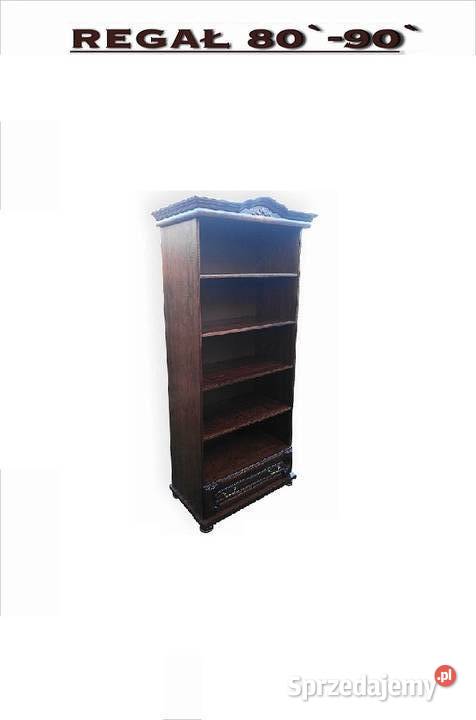 Stylowy Regał 90 Orzech Dąb Lakierowany Bekas Pułtusk