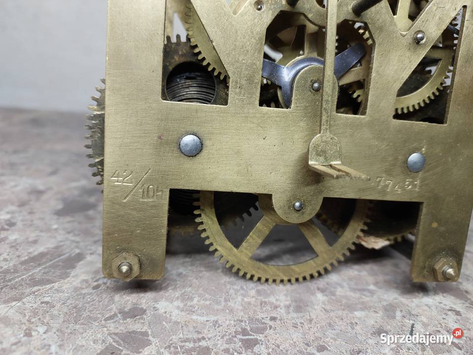 M149 Mechanizm starego zegara ściennego Mauthe Tczew