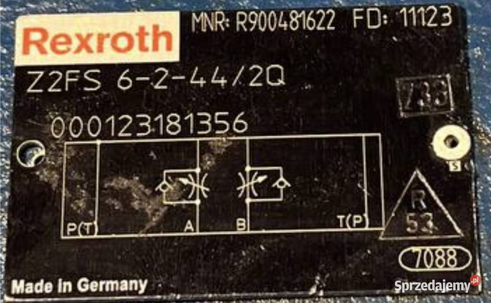 Rexroth Z2FS62442Q Rexroth R900481622 Zawór Poznań